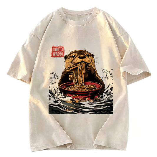 Tokyosol Ramen Lover Otter Washed T Shirt