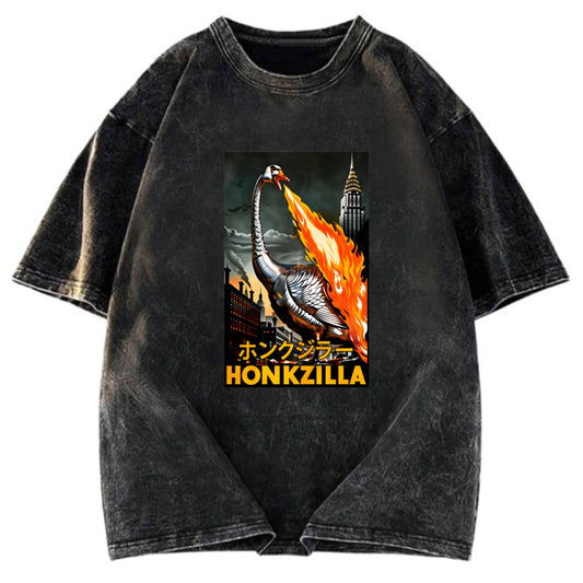 Tokyosol Honkzilla Goose Fleece Lined T Shirt
