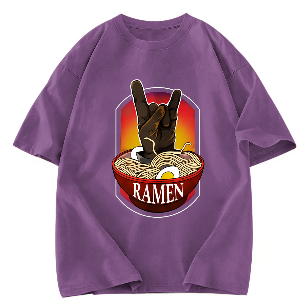 Tokyosol Ramen Hand Gesture Washed T Shirt
