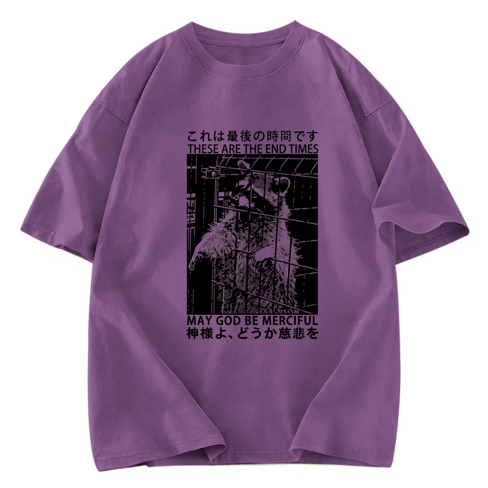 Tokyosol May God Be Merciful Back Washed T Shirt