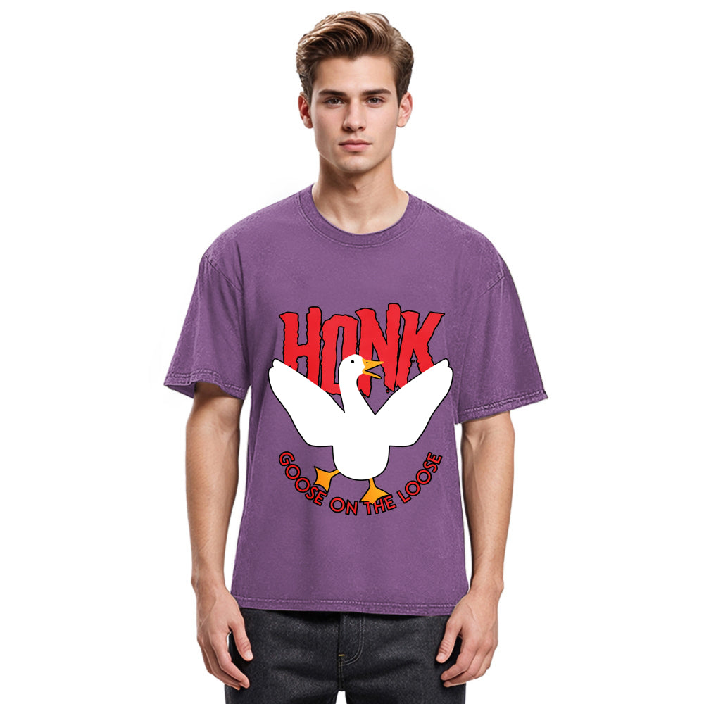Tokyosol Honk Goose On The Loose Washed T Shirt