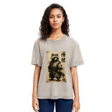 Tokyosol Samurai Raccoon Washed T Shirt