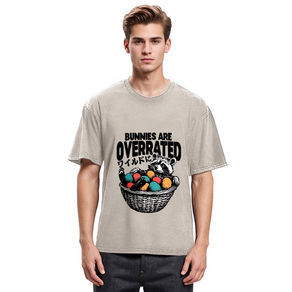 Tokyosol Bunnies Are Overrated Washed T Shirt