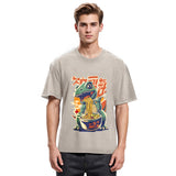 Tokyosol Cute Dinosaur Ramen Washed T Shirt