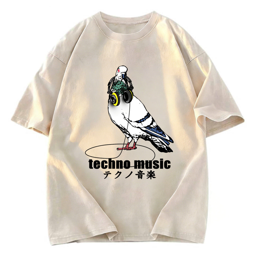 Tokyosol Techno Music Washed T Shirt