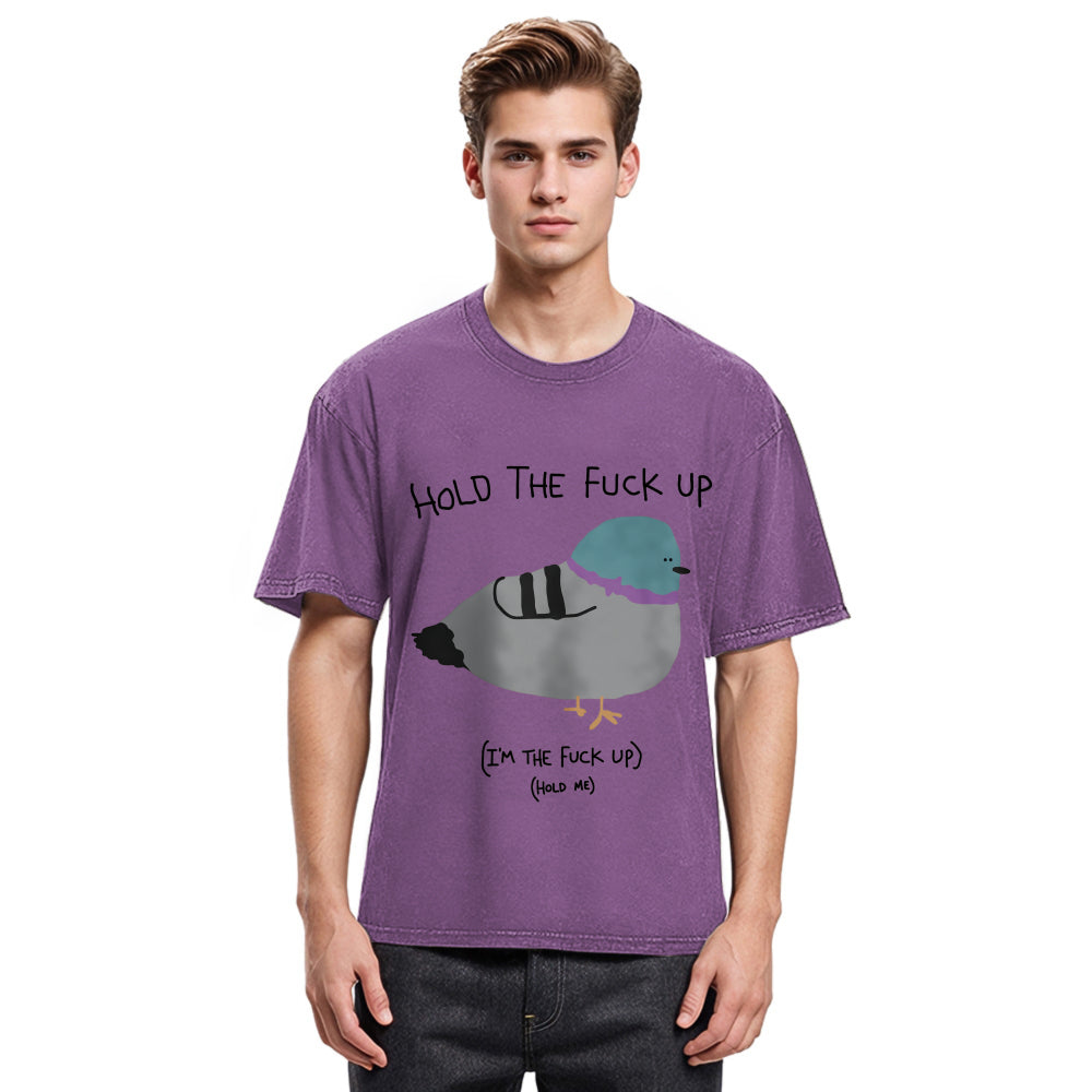 Tokyosol Hold The Fu Ck Up Washed T Shirt