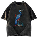 Tokyosol Colorful Crane Washed T Shirt