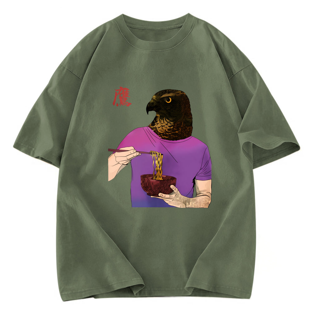 Tokyosol Eagle Eating Ramen Washed T Shirt
