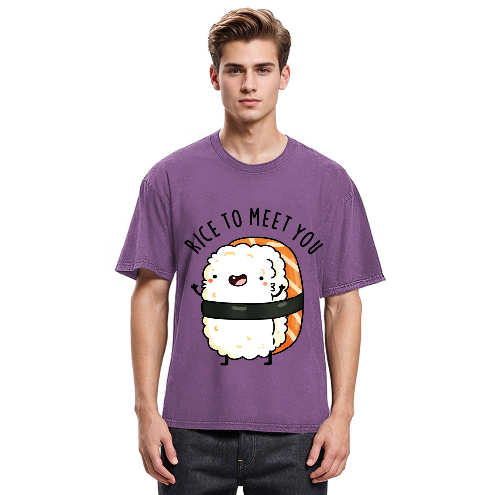 Tokyosol Greetings From Sushi Washed T Shirt