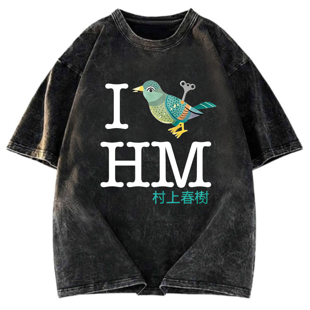 Tokyosol I Wind Up Bird Haruki Murakami Washed T Shirt