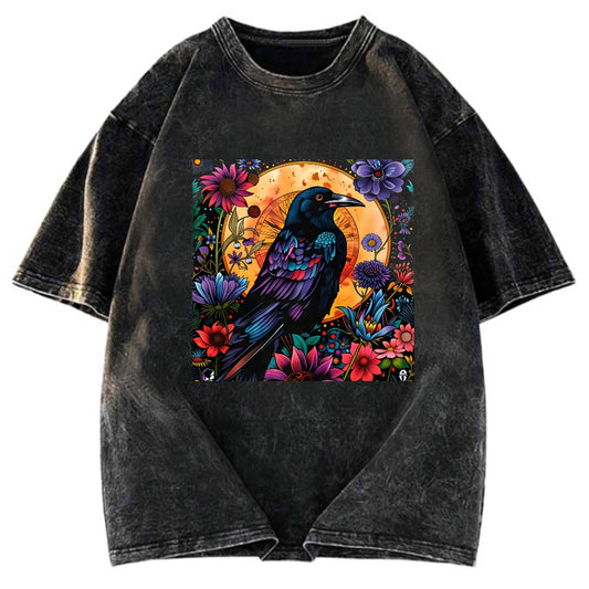 Tokyosol Mandala Crow Washed T Shirt
