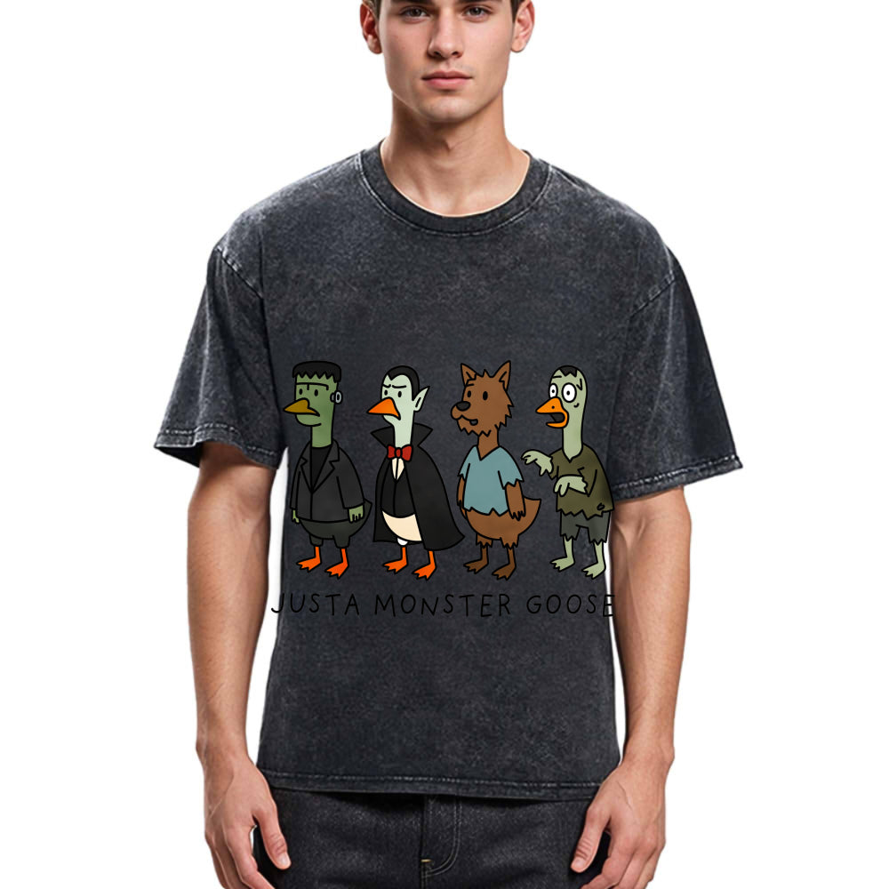 Tokyosol Just A Monster Goose Washed T Shirt