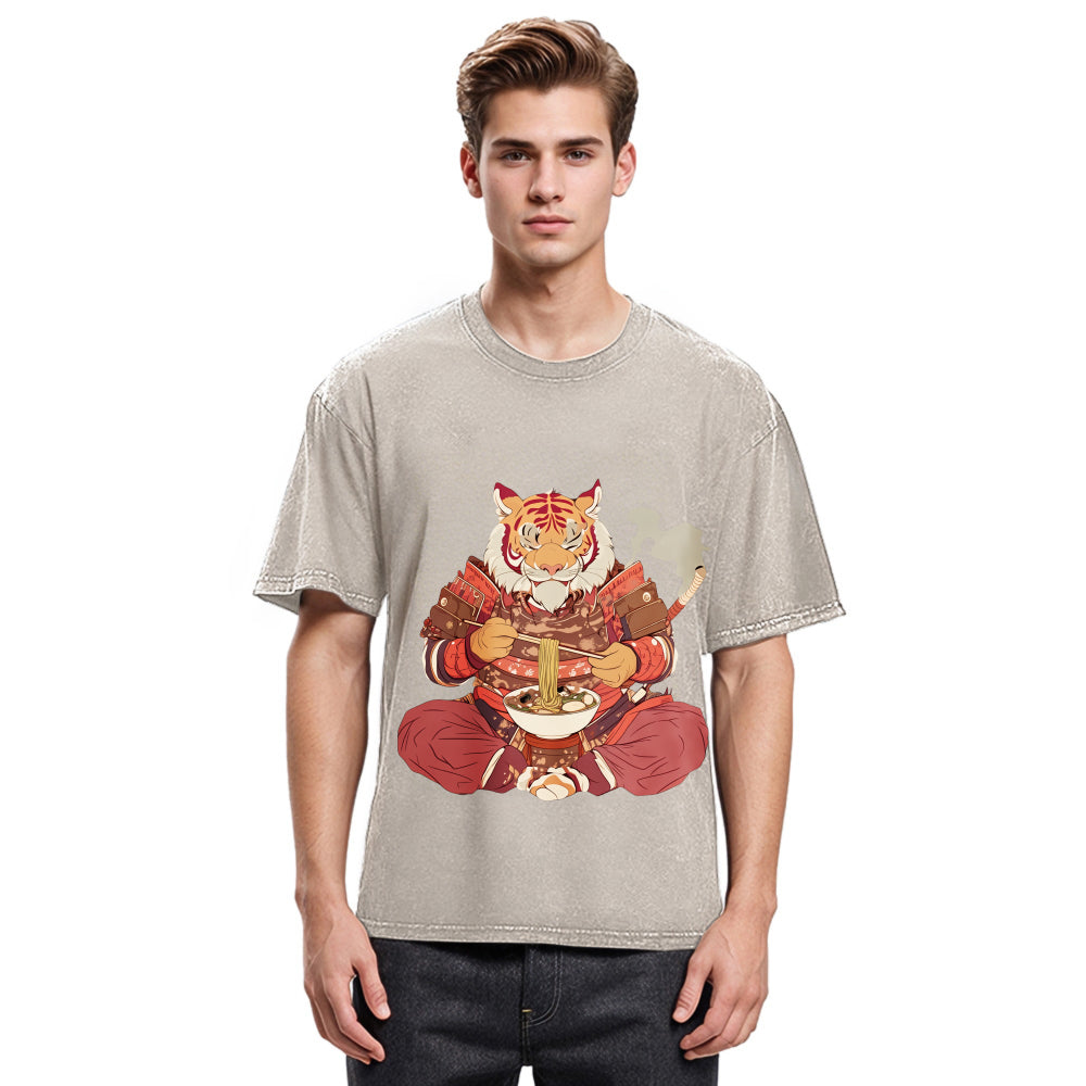 Tokyosol Ramen Lover Tiger Washed T Shirt