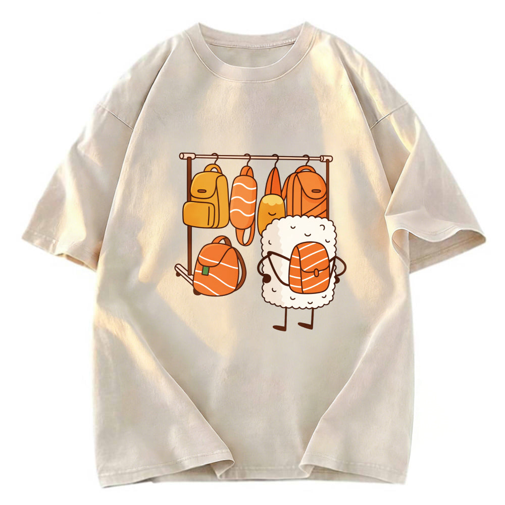 Tokyosol Sushi Is Selecting Backpacks Washed T Shirt