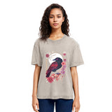Tokyosol Goth Raven Moon Washed T Shirt
