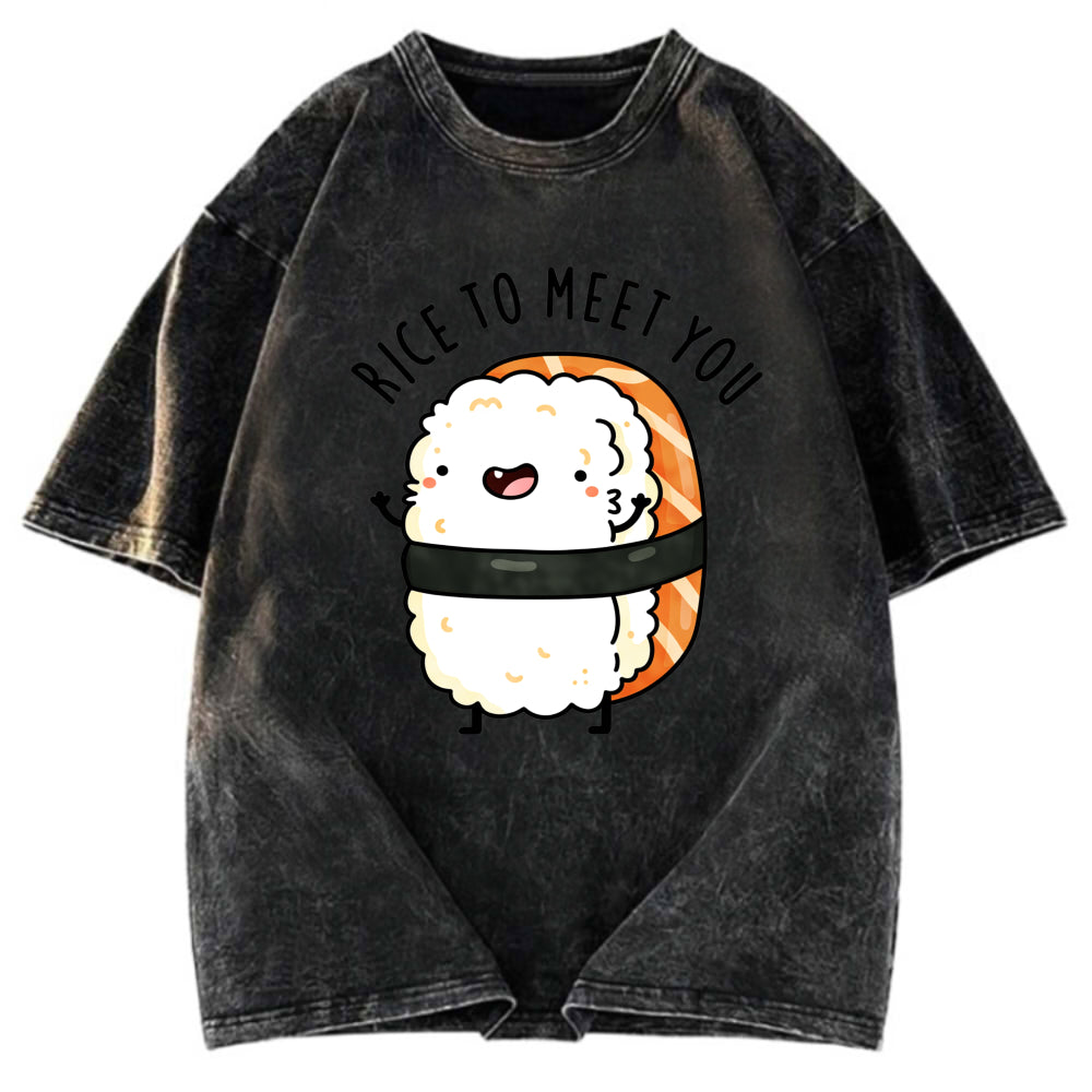 Tokyosol Greetings From Sushi Washed T Shirt