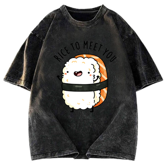 Tokyosol Greetings From Sushi Washed T Shirt