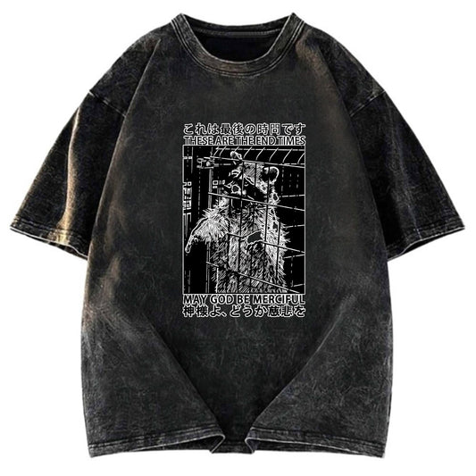 Tokyosol May God Be Merciful Back Washed T Shirt