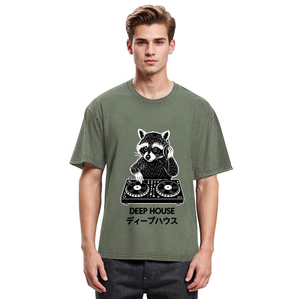 Tokyosol Dj Raccoon Washed T Shirt