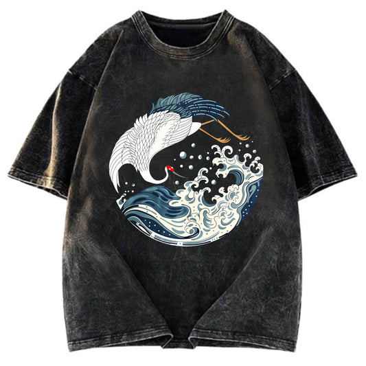 Tokyosol Japanese Sea Bird Washed T Shirt