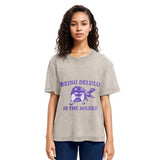 Tokyosol Funny Delusional Raccoon Washed T Shirt