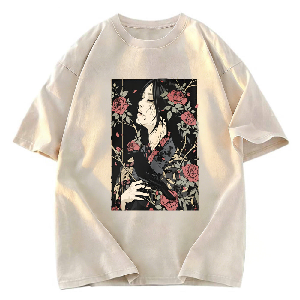 Tokyosol Japanese Crow Washed T Shirt