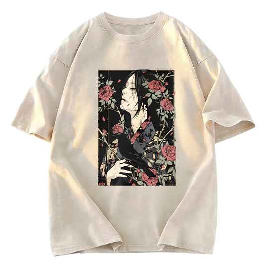 Tokyosol Japanese Crow Washed T Shirt