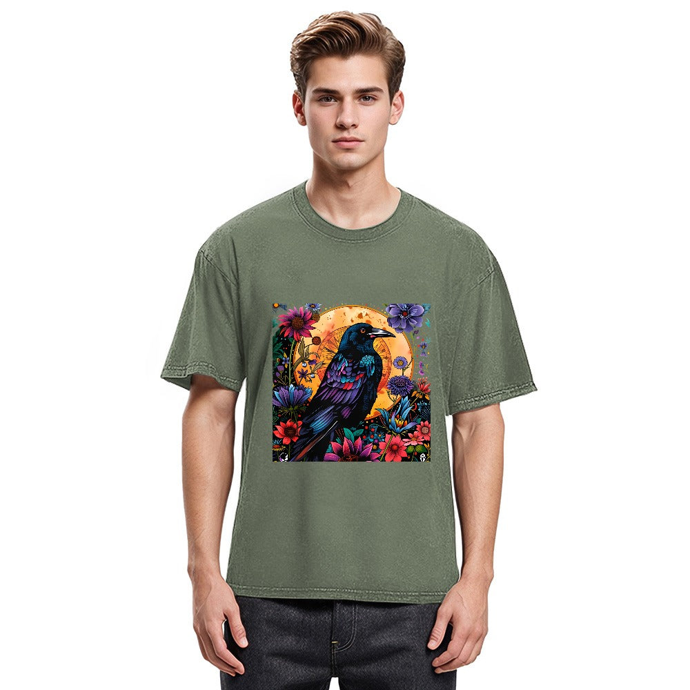 Tokyosol Mandala Crow Washed T Shirt