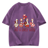 Tokyosol Just A Lovely Goose Crop T Shirt