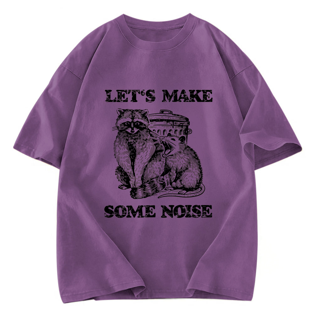 Tokyosol Noisy Raccoons And Possums Washed T Shirt