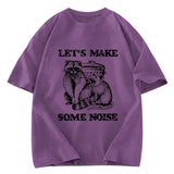 Tokyosol Noisy Raccoons And Possums Washed T Shirt