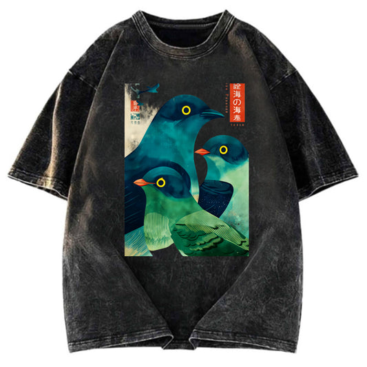Tokyosol Petrels Of The Painted Sea Washed T Shirt