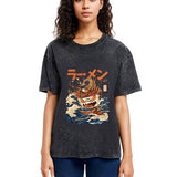 Tokyosol The Great Wave Ramen Yokai Washed T Shirt
