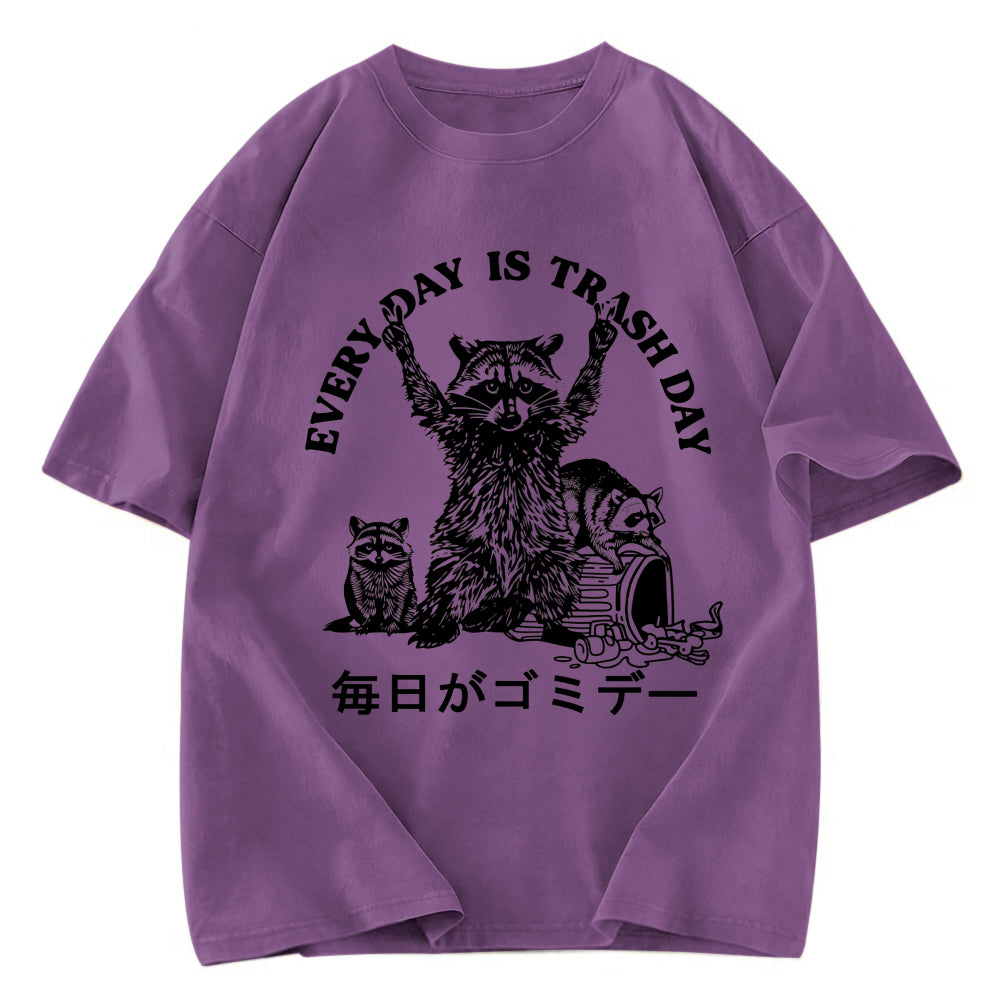 Tokyosol Every Day Is Trash Day Washed T Shirt