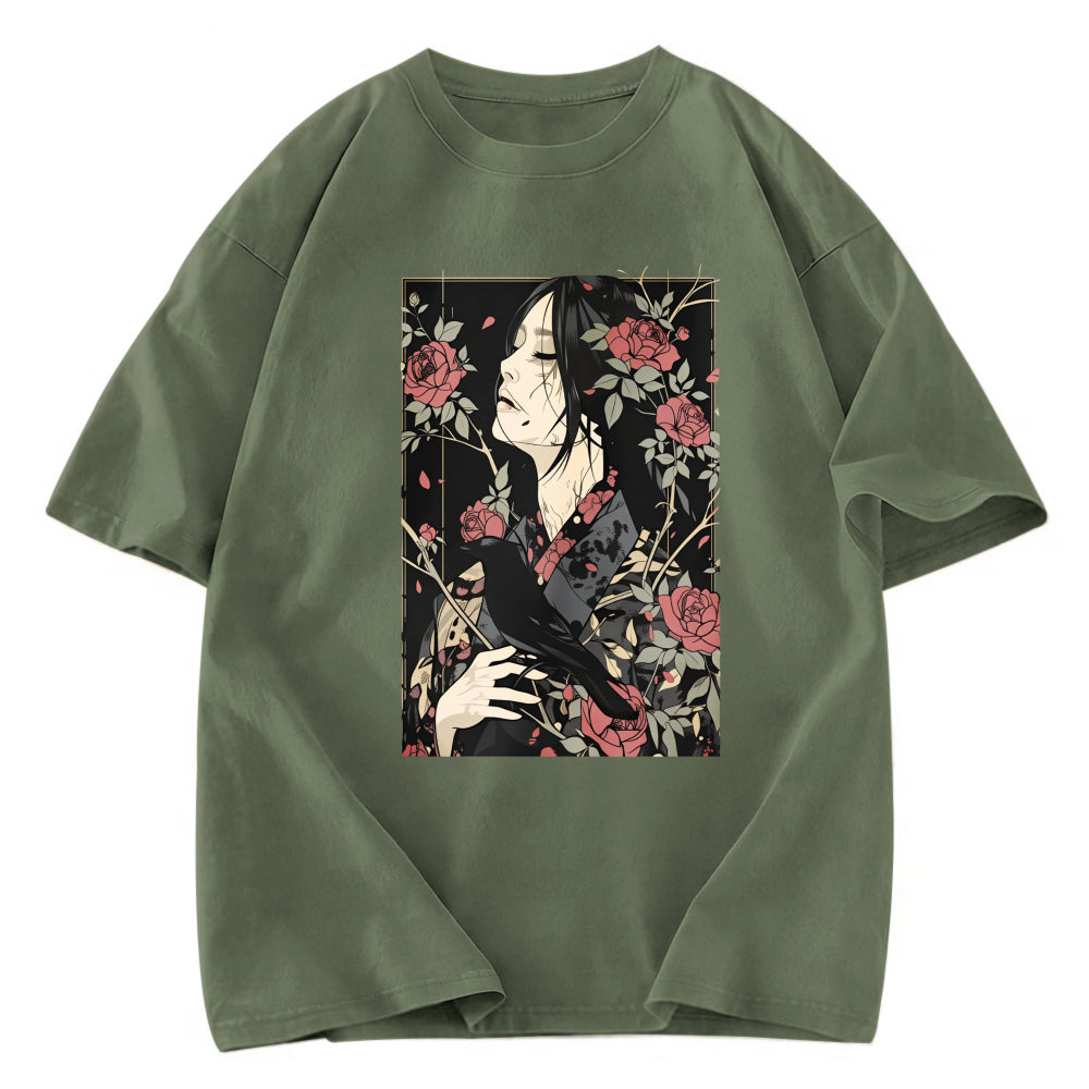 Tokyosol Japanese Crow Washed T Shirt