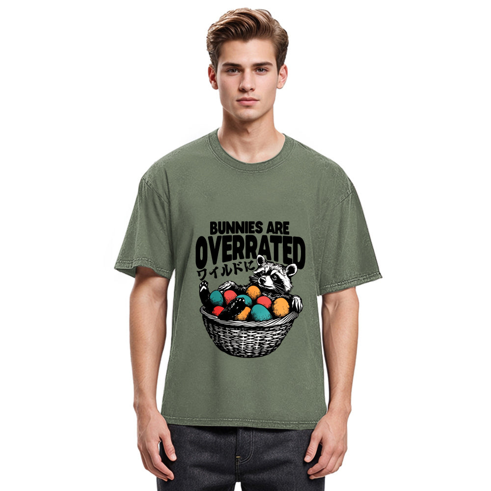 Tokyosol Bunnies Are Overrated Washed T Shirt