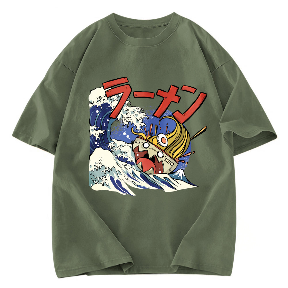 Tokyosol Ramen Seas Wave Washed T Shirt