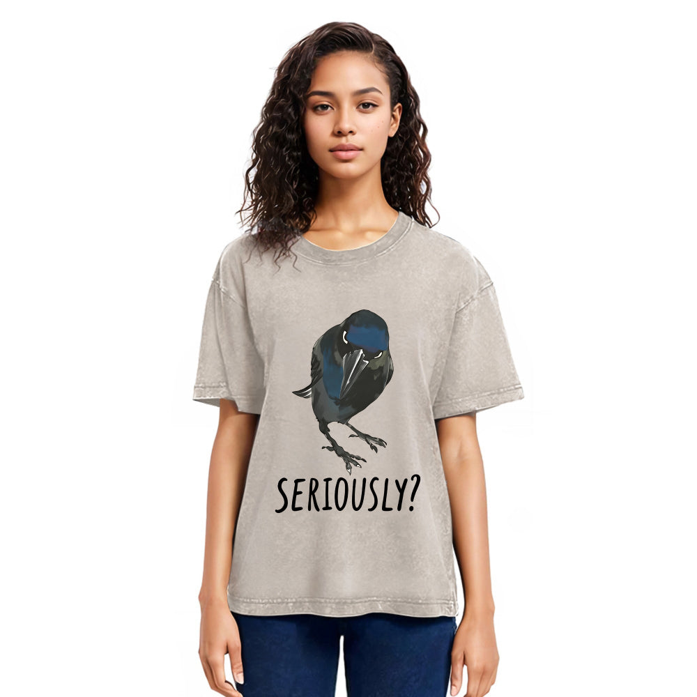 Tokyosol Raven S Question Washed T Shirt