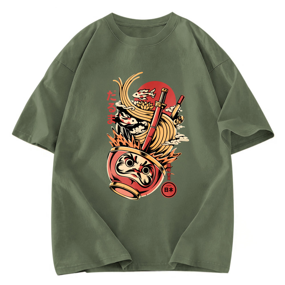 Tokyosol Daruma Ramen Japanese Art Classic T Shirt