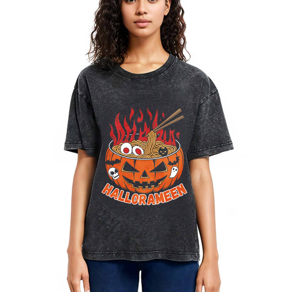 Tokyosol HalloRameen Halloween Washed T-Shirt