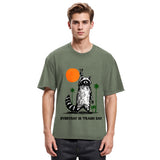 Tokyosol Everyday Is Trash Day Raccoon Washed T Shirt