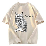 Tokyosol Who Whom Judging Owl Washed T Shirt