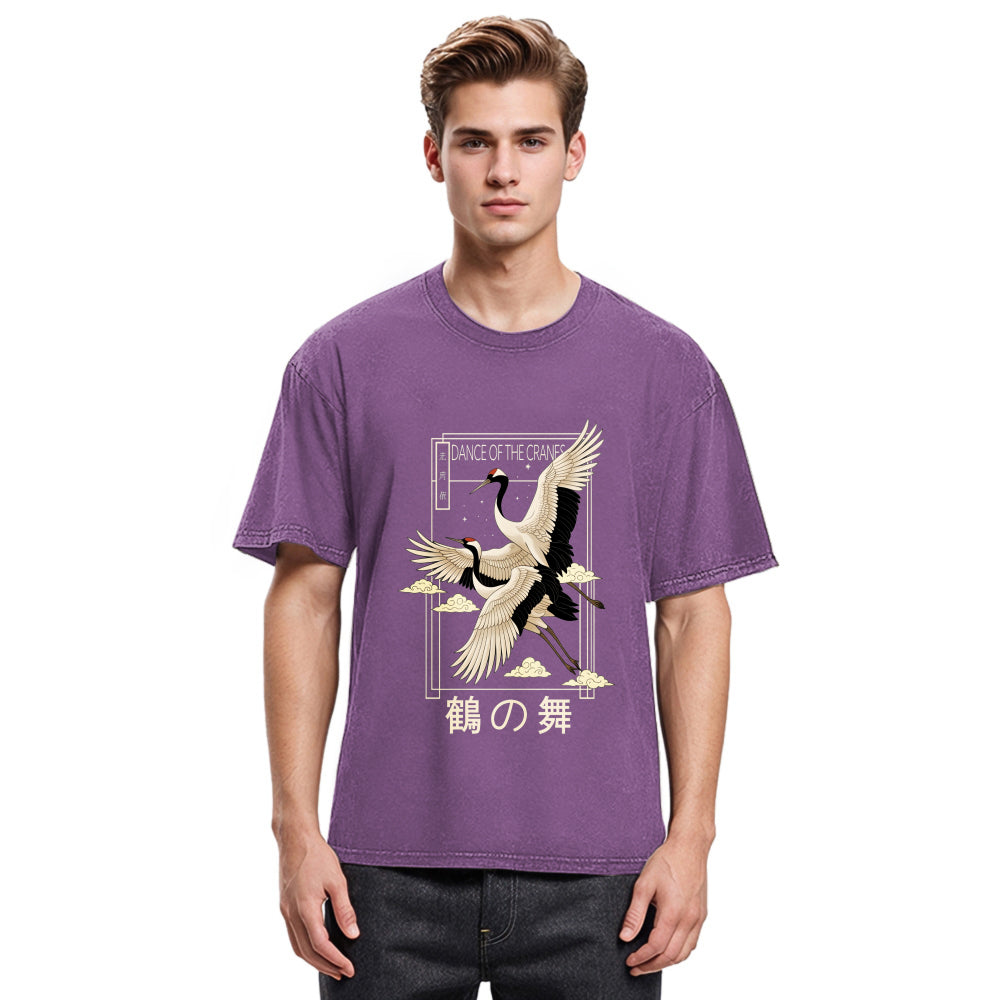 Tokyosol Dance Of The Cranes Washed T Shirt