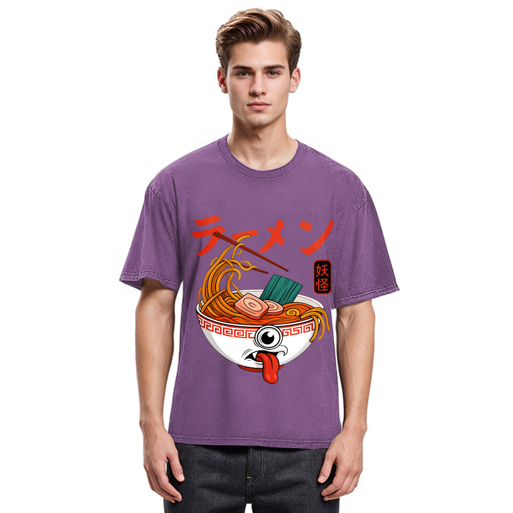 Tokyosol Yokai Ramen Japanese Washed T Shirt