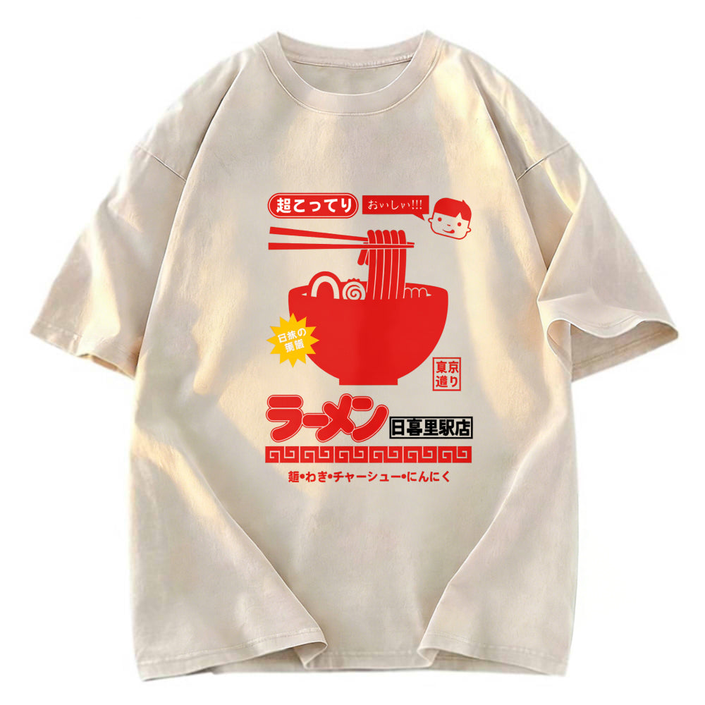 Tokyosol Nippori Station Ramen Washed T Shirt