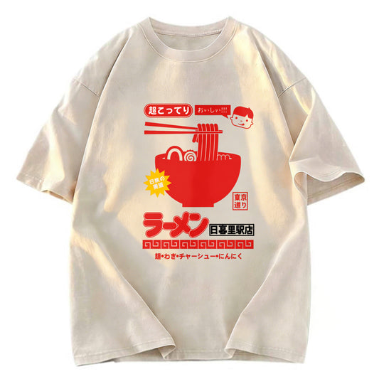 Tokyosol Nippori Station Ramen Washed T Shirt