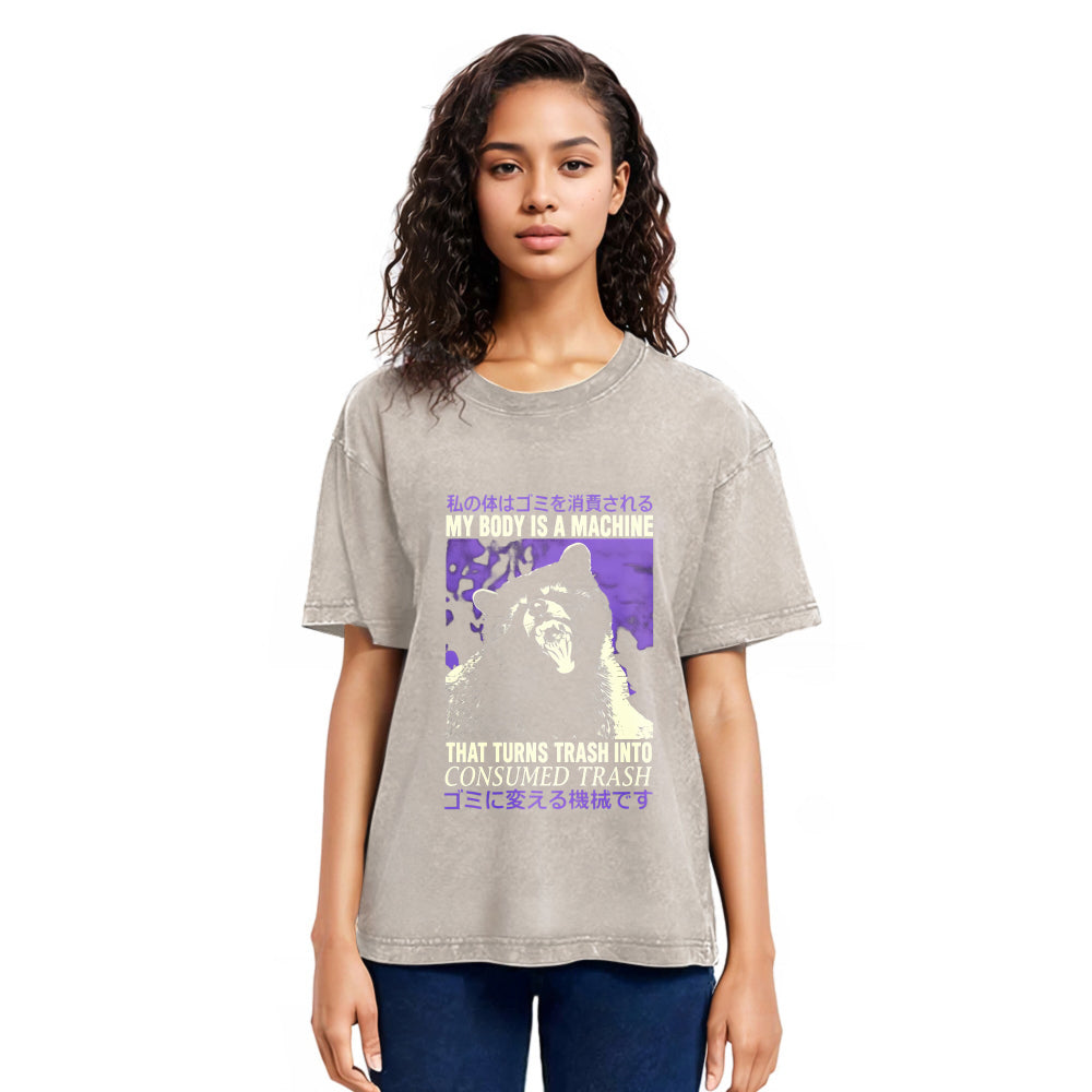 Tokyosol My Body Is A Machine Washed T Shirt