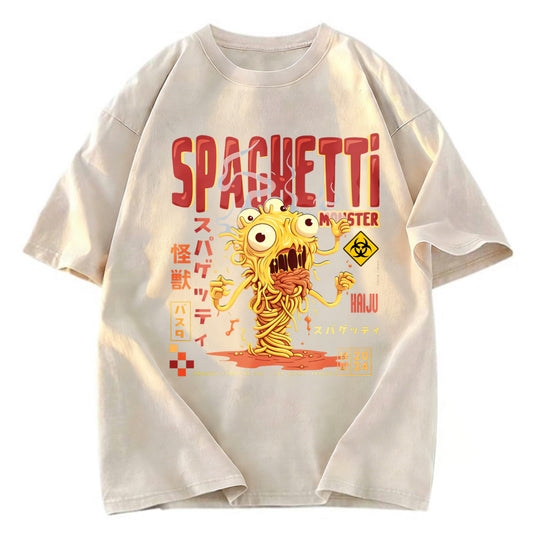 Tokyosol Monster Spaghetti Japanese Retro Tokyo Washed T Shirt