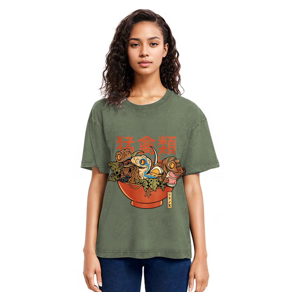 Tokyosol Ramen Raptors Washed T Shirt