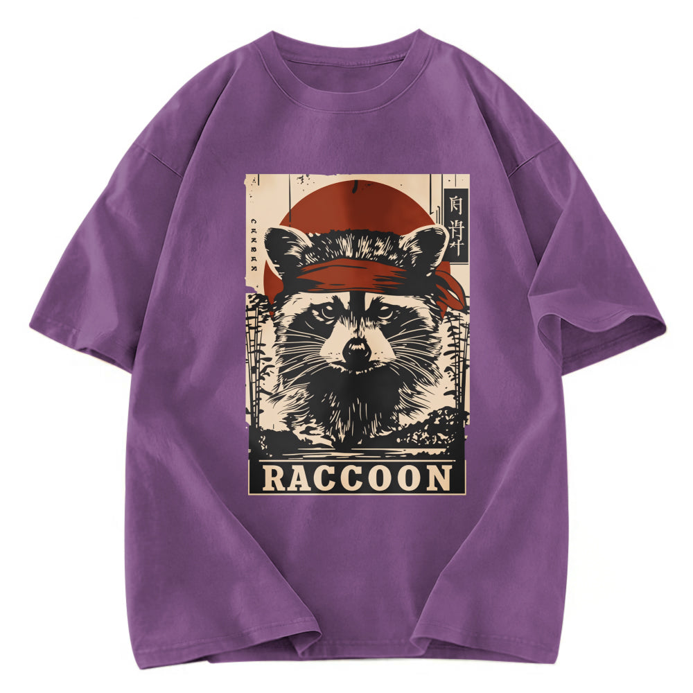 Tokyosol Raccoon Commando Vintage Washed T Shirt